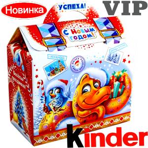 Сладкий подарок на Новый Год в жестяной упаковке весом 1200 грамм по цене 1762 руб в Комсомольске-на-Амуре