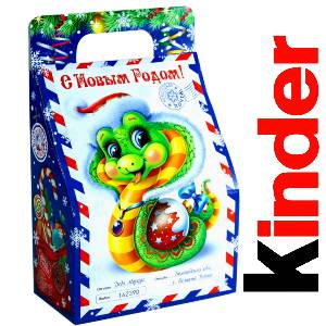 Детский подарок на Новый Год в жестяной упаковке весом 335 грамм по цене 1312 руб в Комсомольске-на-Амуре