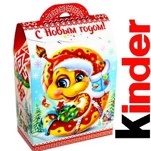 Детский подарок на Новый Год в жестяной упаковке весом 430 грамм по цене 1657 руб в Комсомольске-на-Амуре
