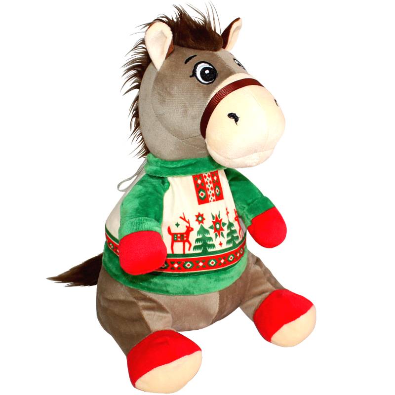 Сладкий подарок на Новый Год в мягкой игрушке весом 800 грамм